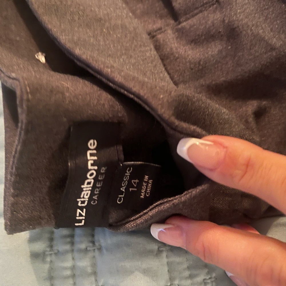Liz Claiborne Suit Pants grey in color Size 14